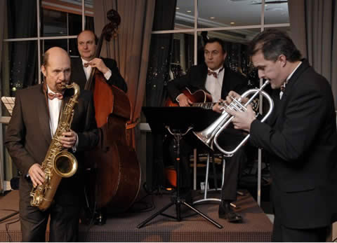 Orchestre de jazz JAZZY NIGHT en quartet à l'occasion d'une soirée de gala